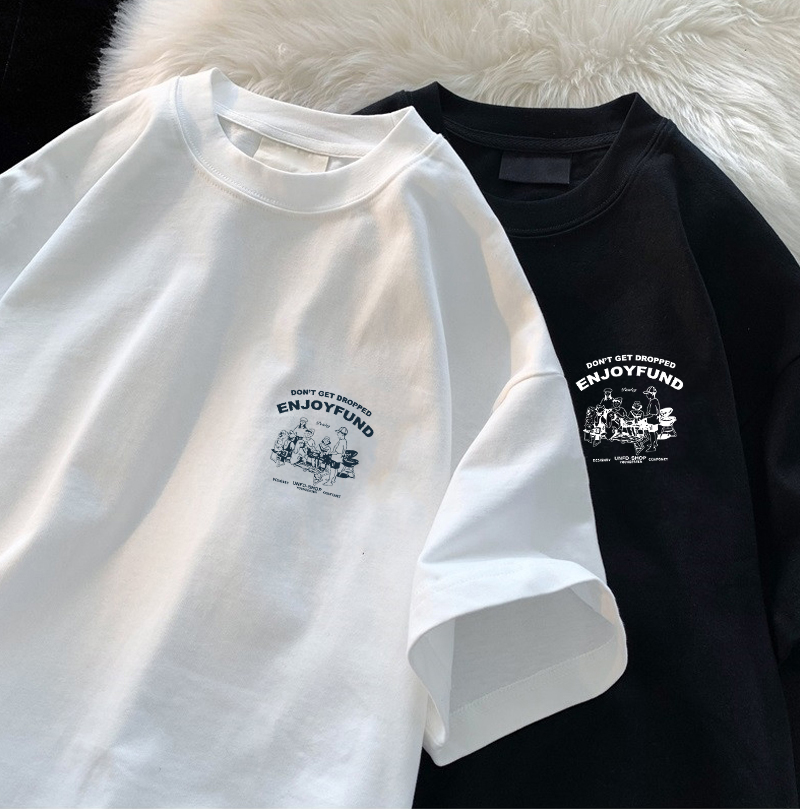 Summer Clothing Brands - Camiseta Unissex de Algodão Puro Solta