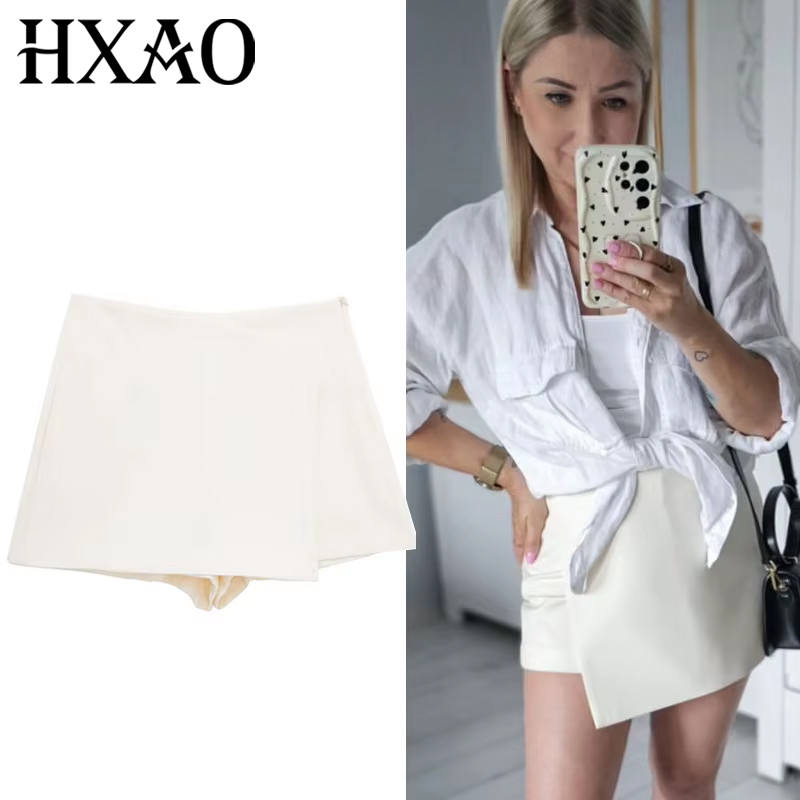 Hxao preto branco saia shorts  - Summer Zara avaliação e preço