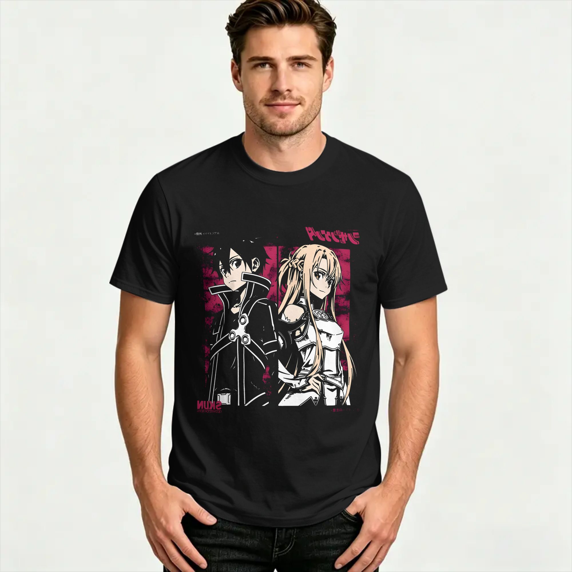Camiseta de algodão Kirito e A - Summer Clothing Wholesale avaliação e preço